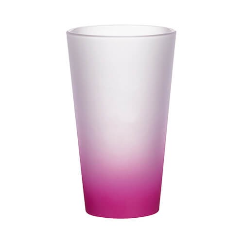Skleněný matný pohár 360 ml - purpurový přechod